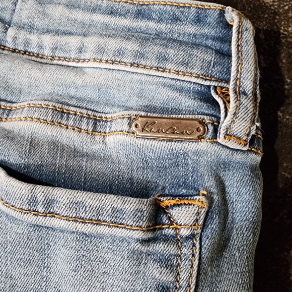 Womens petite Kancan Stylish Distressed Blue Jeans size 1 - Picture 10 of 11